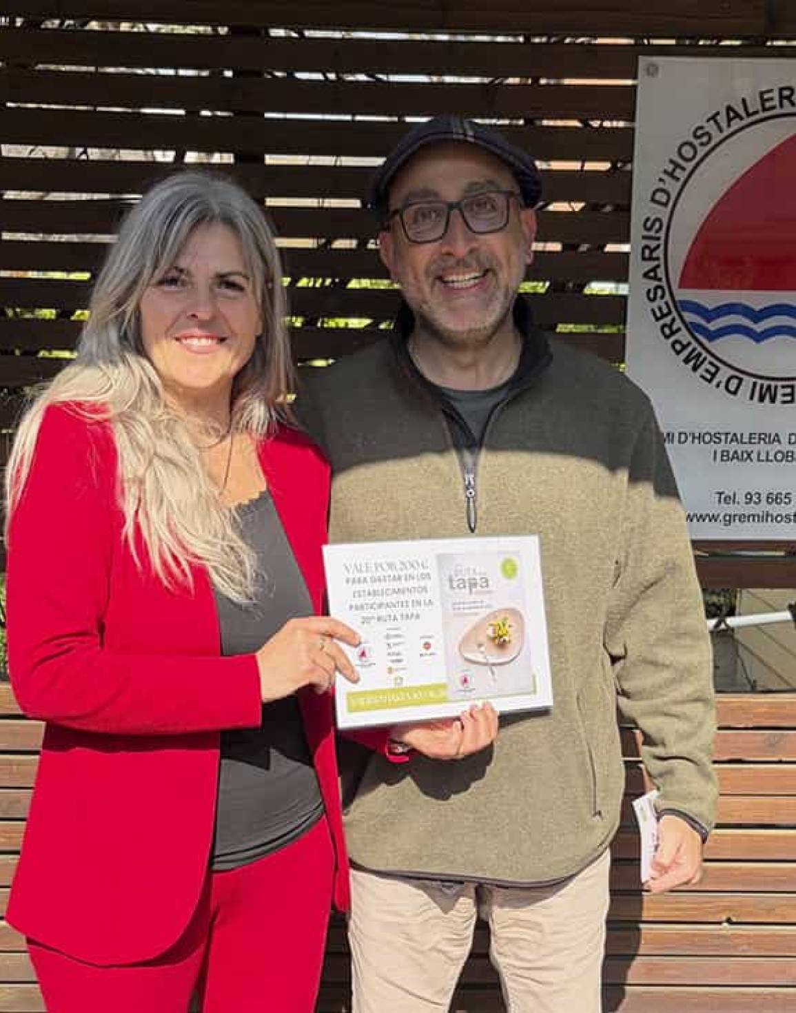 Jose Luis Correja, el gran afortunat de la 20a Ruta de la Tapa de Castelldefels