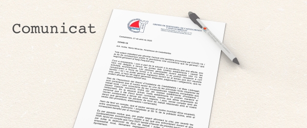 CARTA ENVIADA AL AYUNTAMIENTO DE CASTELLDEFELS