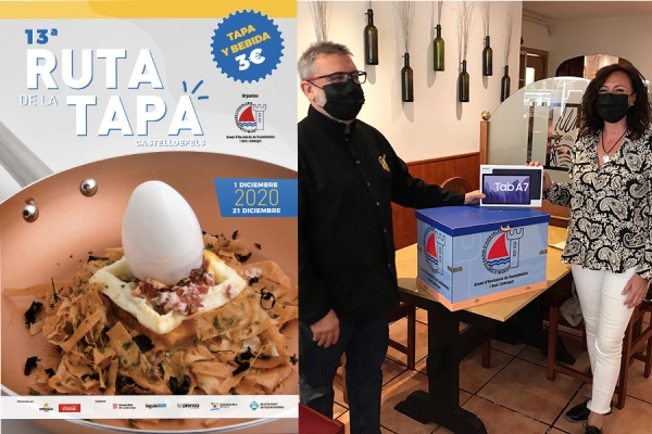 GANADORA DEL SORTEO - 13ª RUTA DE LA TAPA · CASTELLDEFELS 2020